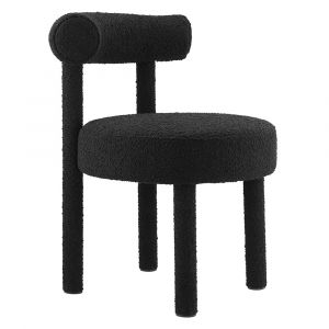 Modway - Toulouse Boucle Fabric Dining Chair - EEI-6387-BLK