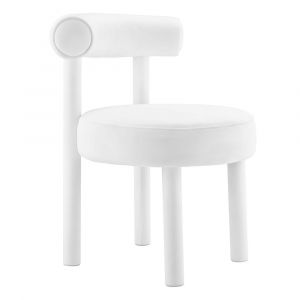 Modway - Toulouse Performance Velvet Dining Chair - EEI-6388-WHI
