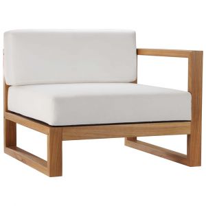 Modway - Upland Outdoor Patio Right-Arm Chair - EEI-4123-NAT-WHI