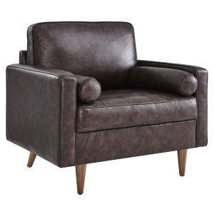 Modway - Valour Leather Armchair - EEI-5869-BRN