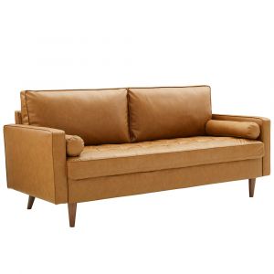 Modway - Valour Upholstered Faux Leather Sofa - EEI-3765-TAN