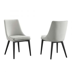 Modway - Viscount Accent Performance Velvet Dining Chairs - (Set of 2) - EEI-5816-LGR
