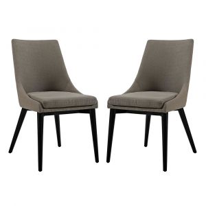 Modway - Viscount Dining Side Chair Fabric (Set of 2) - EEI-2745-GRA-SET