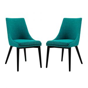 Modway - Viscount Dining Side Chair Fabric (Set of 2) - EEI-2745-TEA-SET