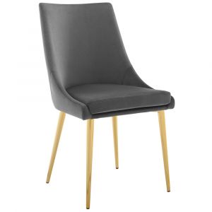 Modway - Viscount Modern Accent Performance Velvet Dining Chair - EEI-3416-GRY