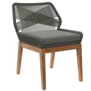 Modway - Wellspring Outdoor Patio Teak Wood Dining Chair - EEI-5747-GRY-GPH