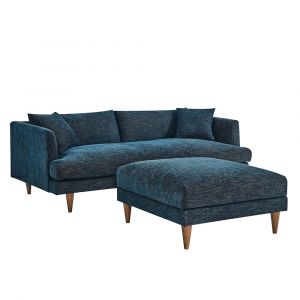 Modway - Zoya Down Filled Overstuffed Sofa and Ottoman Set - EEI-6614-HEA