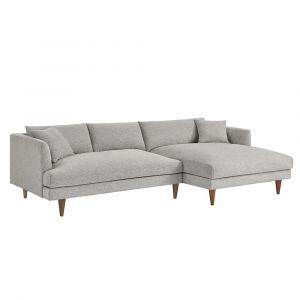 Modway - Zoya Right-Facing Down Filled Overstuffed Sectional Sofa - EEI-6612-HLG