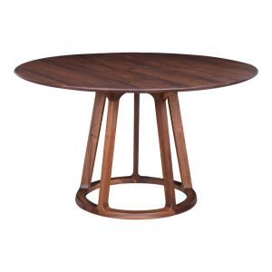 Moes Home - Aldo Round Dining Table in Walnut - CB-1027-03-0