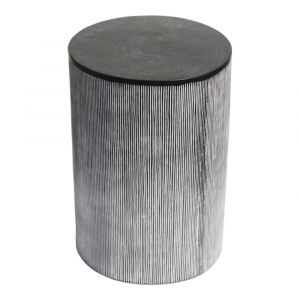 Moes Home - Althea End Table in Black Patina - QK-1026-02