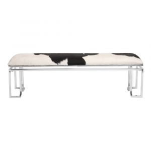 Moes Home - Appa Bench in Silver - OT-1006-30