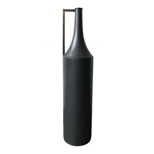 Moes Home - Argus Metal Vase Black - KK-1016-02