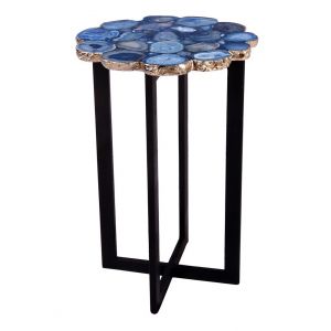 Moes Home - Azul Agate Accent Table - PJ-1011-26