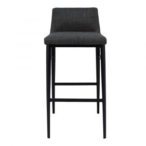 Moes Home - Baron Barstool in Charcoal Grey - EJ-1032-07