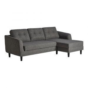 Moes Home - Belagio Sofa Bed With Chaise in Charcoal Right - MT-1019-07-R