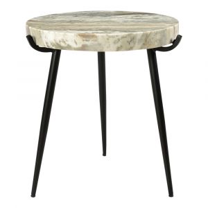 Moes Home - Brinley Marble Accent Table - IK-1008-21