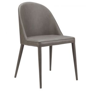 Moes Home - Burton Pu Dining Chair Grey (Set of 2) - YM-1002-26