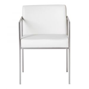 Moe's Home - Capo Arm Chair in White (Set of 2) - ER-1093-18