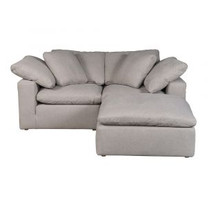 Moes Home - Clay Nook Modular Sectional Livesmart Fabric in Light Grey - YJ-1009-29