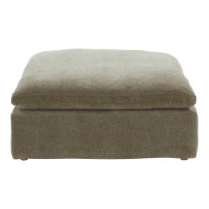 Moes Home - Clay Ottoman Performance Fabric Desert Sage - YJ-1002-16