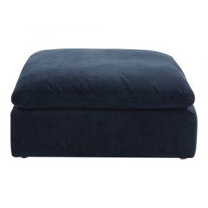 Moes Home - CLAY OTTOMAN PERFORMANCE FABRIC NOCTURNAL SKY - YJ-1002-46