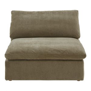 Moes Home - CLAY SLIPPER CHAIR PERFORMANCE FABRIC DESERT SAGE - YJ-1001-16