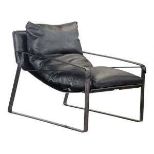 Moes Home - Connor Club Chair in Black - PK-1044-02