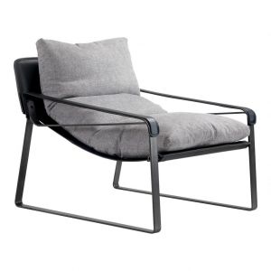 Moes Home - Connor Fabric Club Chair in Snowfolds Grey - PK-1110-15