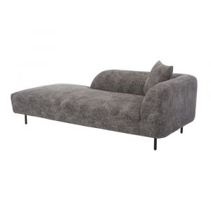 Moes Home - Deleuze Chaise in Black - JM-1013-02