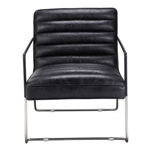 Moes Home - Desmond Club Chair in Black - PK-1045-02