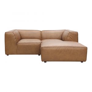 Moes Home - Form Nook Modular Sectional Sonoran Tan Leather - XQ-1006-40