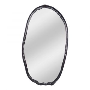 Moes Home - Foundry Mirror Oval Black - FI-1113-02