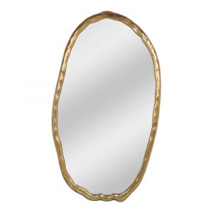 Moes Home - Foundry Mirror Oval Gold - FI-1113-32