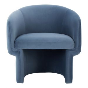 Moes Home - Franco Chair Dusted Blue Velvet - JM-1005-45
