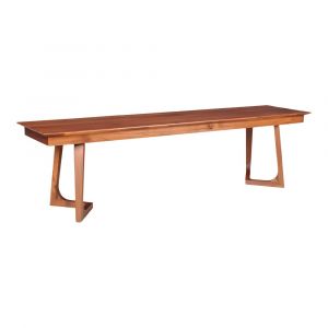 Moes Home - Godenza Bench in Walnut - CB-1022-03