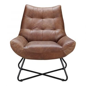 Moes Home - Graduate Lounge Chair in Cappuccino - PK-1063-14