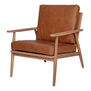 Moes Home - Harper Leather Lounge Chair Tan - YC-1017-40