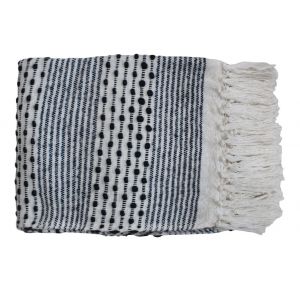 Moes Home - Harrison Throw Grey Blue - OX-1027-15 - CLOSEOUT