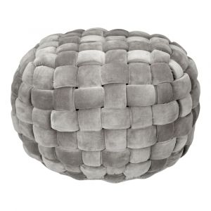 Moes Home - Jazzy Pouf Charcoal - LK-1005-07