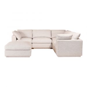 Moes Home - Justin Modular Sectional in Taupe - RN-1098-39