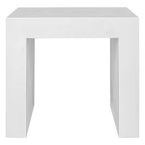 Moes Home - Lazarus Outdoor Stool White - BQ-1064-18
