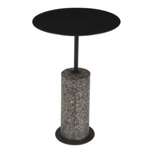 Moes Home - Lillith Accent Table in Matte Black - QJ-1018-02-0