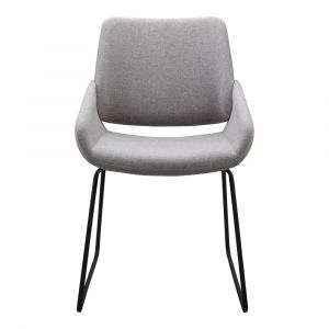 Moes Home - Lisboa Dining Chair in Light Grey - HK-1014-29