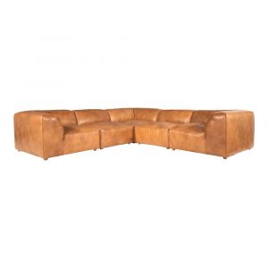 Moes Home - Luxe Classic L Modular Sectional Tan - QN-1025-40
