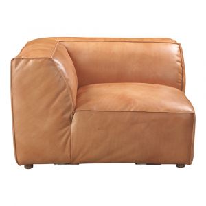 Moes Home - Luxe Corner Chair in Tan - QN-1021-40