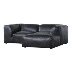 Moes Home - Luxe Nook Modular Sectional Antique Black - QN-1024-01