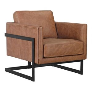 Moes Home - Luxley Club Chair in Cappuccino - PK-1082-14