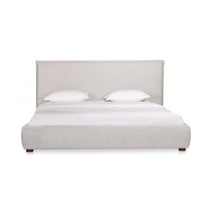 Moes Home - Luzon King Bed in Light Grey - RN-1130-40