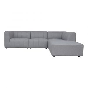Moes Home - Lyric Dream Modular Sectional Right Grey - MT-1032-15