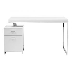 Moes Home - Martos Desk in White - ER-1075-18-0